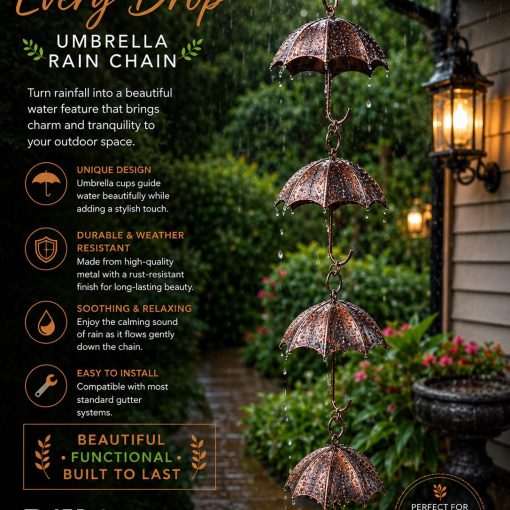 Rain Chain- Umbrella (42- 1/2" Length)