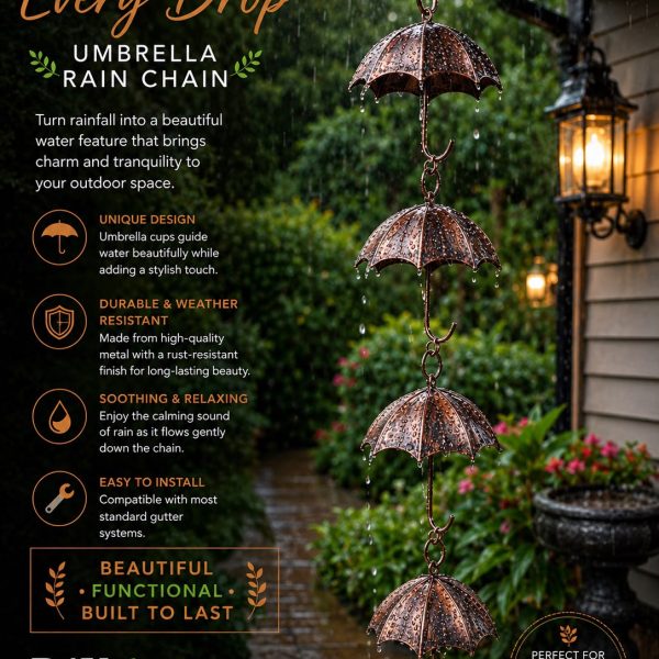 Rain Chain- Umbrella (42- 1/2" Length)