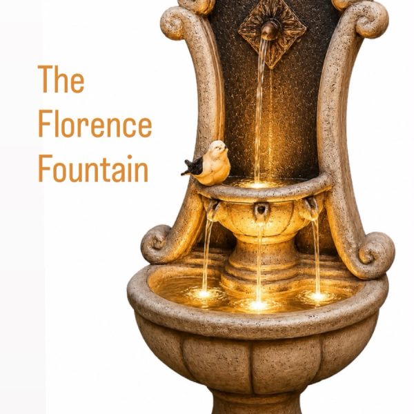 Alternative view of The Florence Fountain (49"L x 21"W)