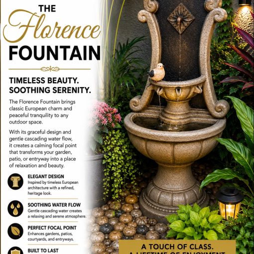 The Florence Fountain (49"L x 21"W)