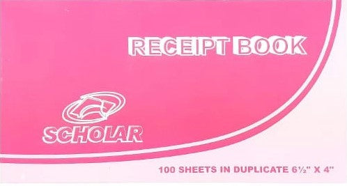 Scholar Receipt Book - Pink