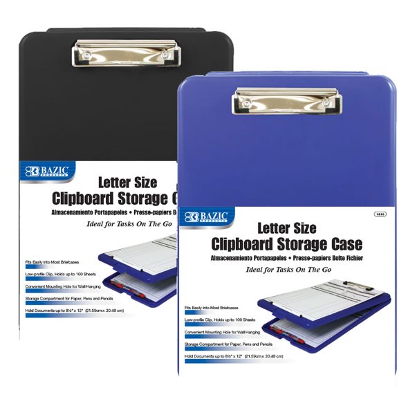 Bazic Letter Size Clipboard Storage Case