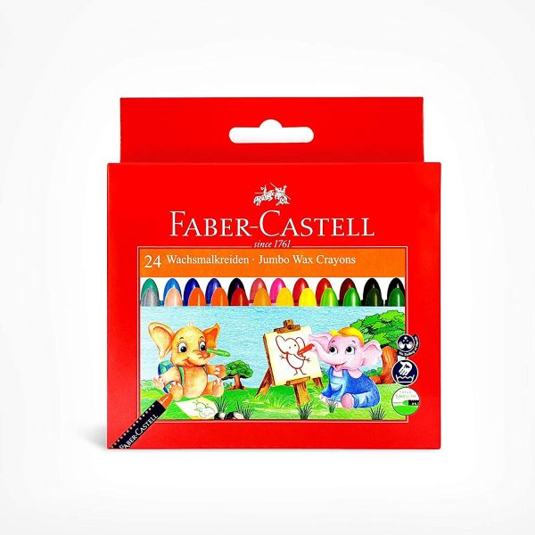 Faber-Castell Jumbo Wax Crayons 24pcs
