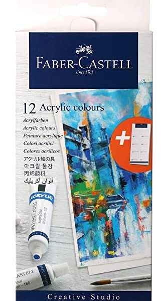 Faber-Castell 12 Acrylic Colours