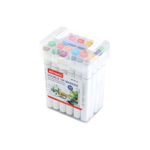 Motarro Double Tip Alcohol Marker 24pk