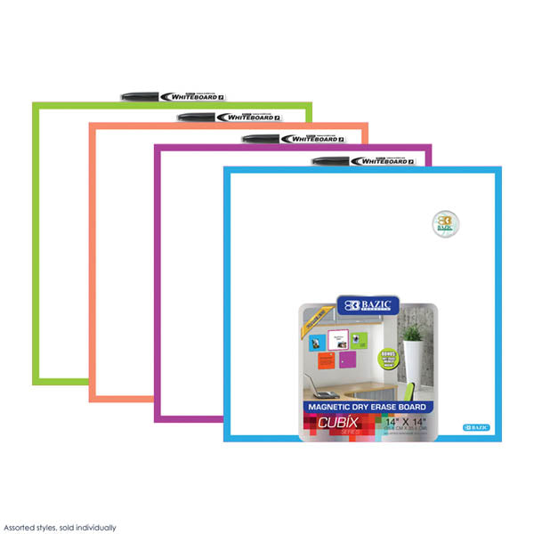 Bazic Magnetic Dry Erase Board, Calendar, 14in x 14in