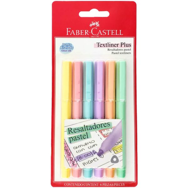 Faber-Castell Textliner Plus Pastel - Double Nib