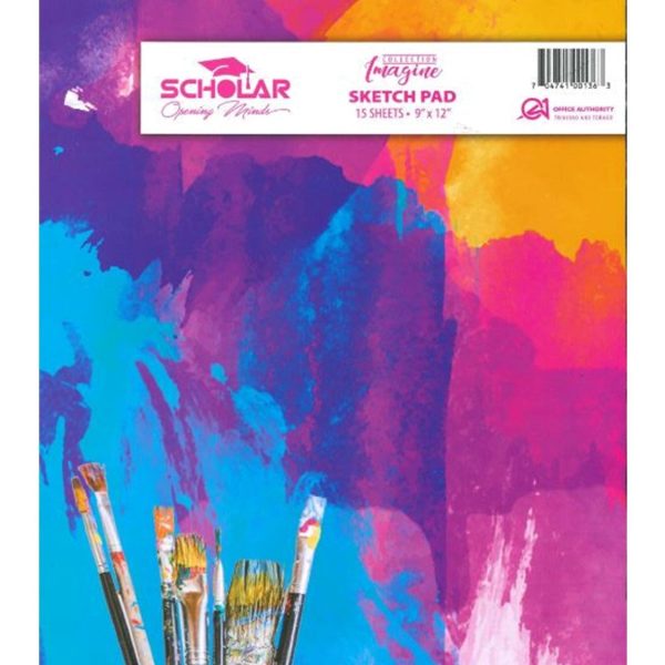Scholar Opening Minds Sketch Pad, 9in x 12in, 15 Sheets