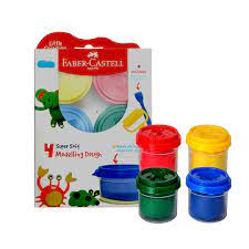 Faber Castell 4 Super Soft Modelling Dough