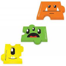 Faber-Castell Monster Puzzle Erasers