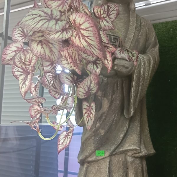 Alternative view of Standing Buddha Planter (Grey) - 31"H x 11"W