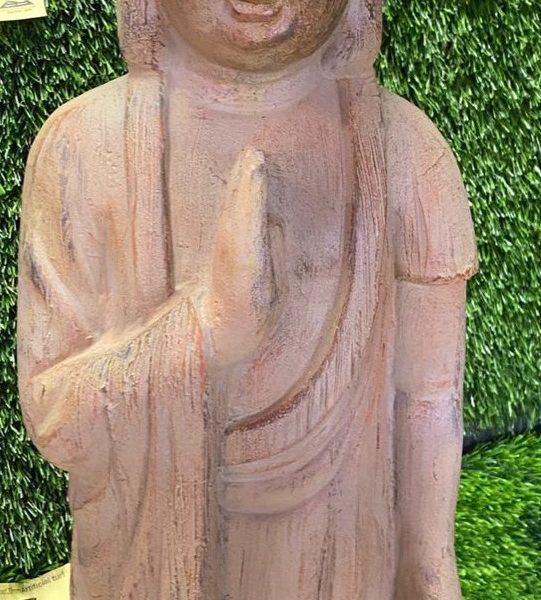 Alternative view of Antique Standing Buddha - 24"H x 9"W