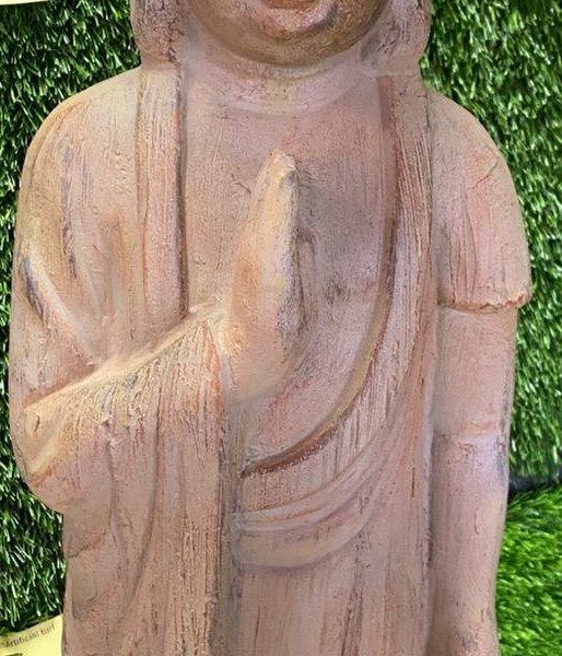 Antique Standing Buddha - 24"H x 9"W