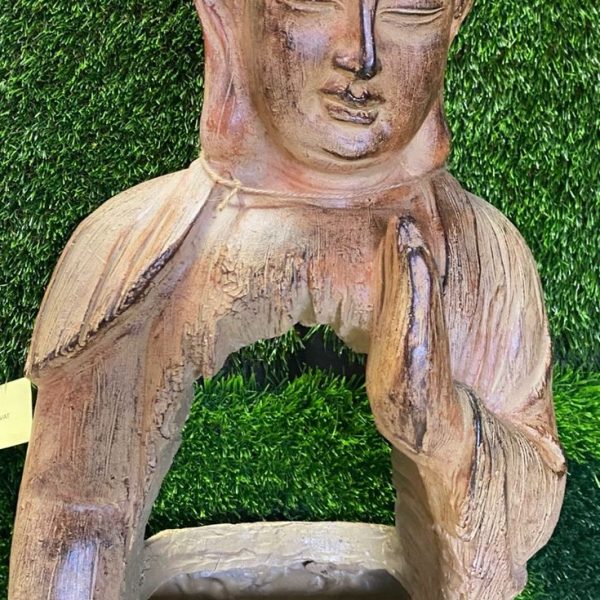 Alternative view of Antique Buddha Planter 21"H x 11"W