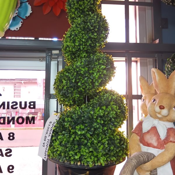Faux Topiary Plant- Spiral (3ft)