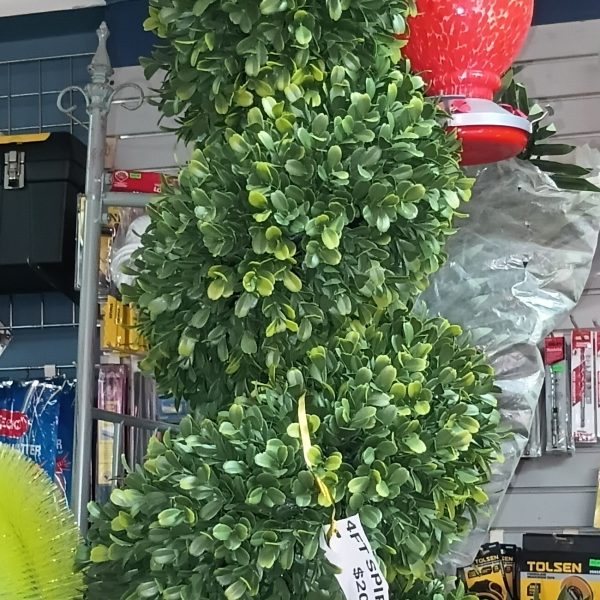 Faux Topiary Plant- Spiral (4ft)