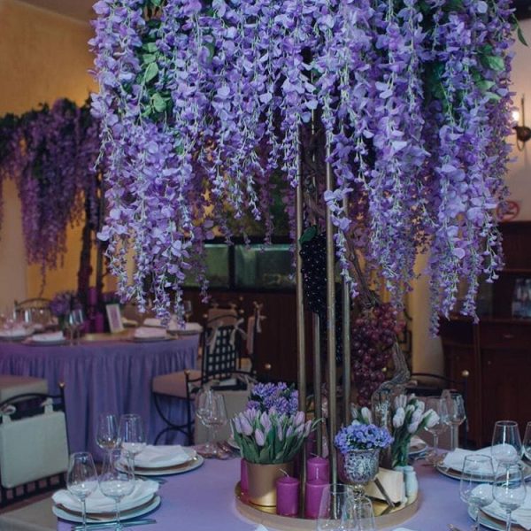 Alternative view of Artificial Wisteria Tree (7ft)