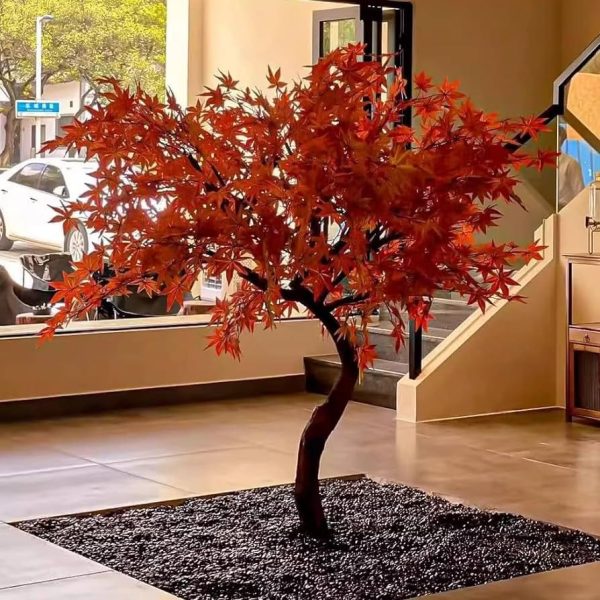 Alternative view of Artificial Maple Leaf Tree (6ft)