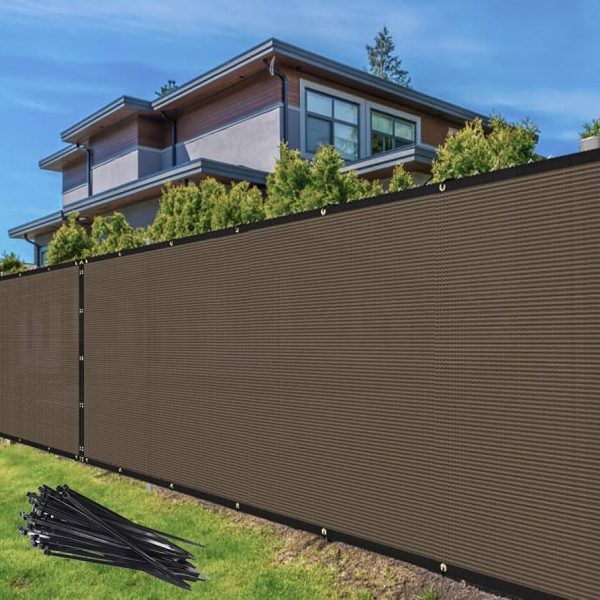 Alternative view of Privacy Screen 25 ft x 6 ft , breathable fabric.