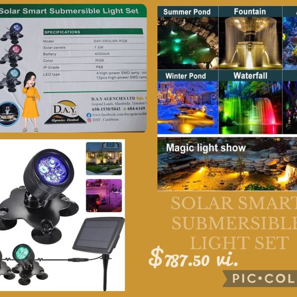 Solar Smart Submersible Light (3 Pieces)
