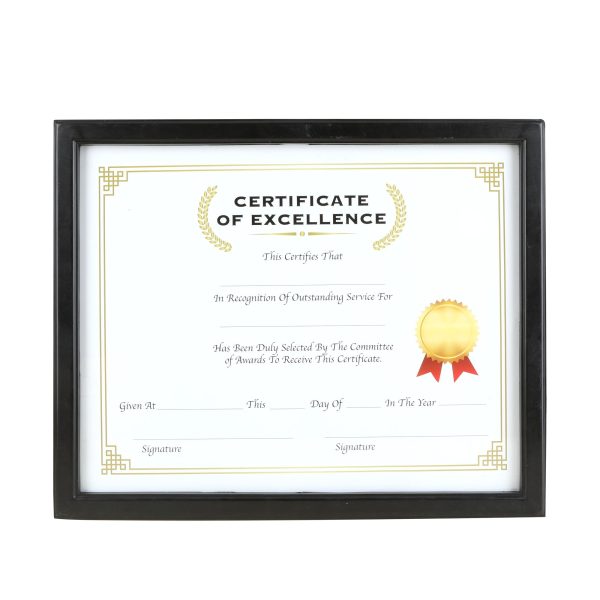 Bazic 11" x 14" Document Frame with Glass Cover