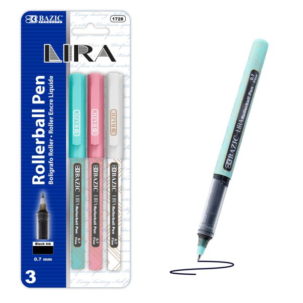 Bazic Lira Black Rollerball Pen