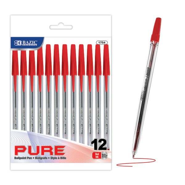 Bazic Pure Red Stick Pen