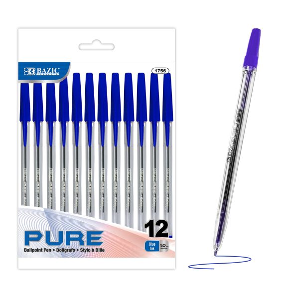 Bazic Pure Blue Stick Pen