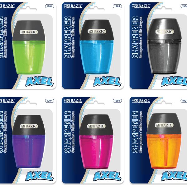 Bazic Single Hole Sharpener with Receptacle