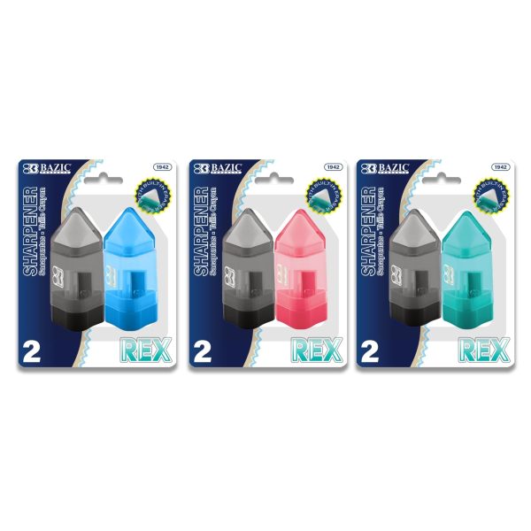 Bazic Single Blade Sharpener with Receptacle + Eraser