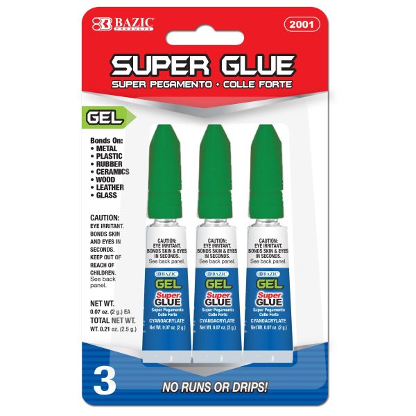 Bazic 0.07 oz (2 g) Super Glue Gel