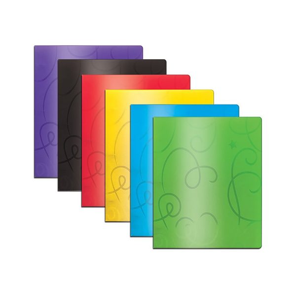 Bazic Swirl Embossed 2-Pocket Portfolio