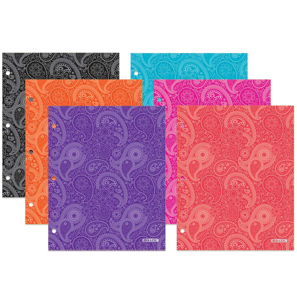 Bazic Paisley 2-Pocket Portfolios