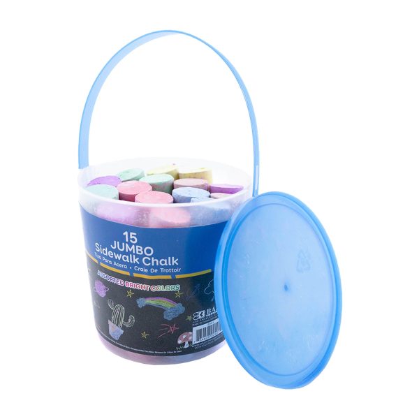 Bazic Jumbo Colour Chalk (15/Bucket)