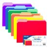 Bazic 1/3 Cut Letter Size Colour File Folder