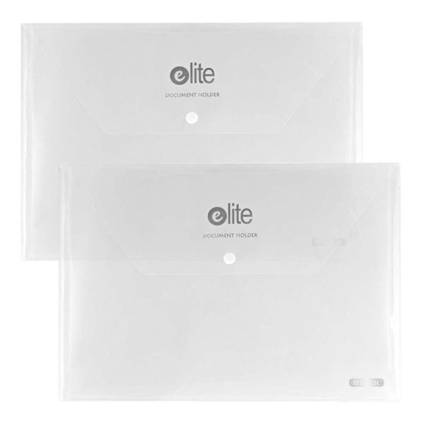 Bazic Elite Letter Size Document Holders, Clear