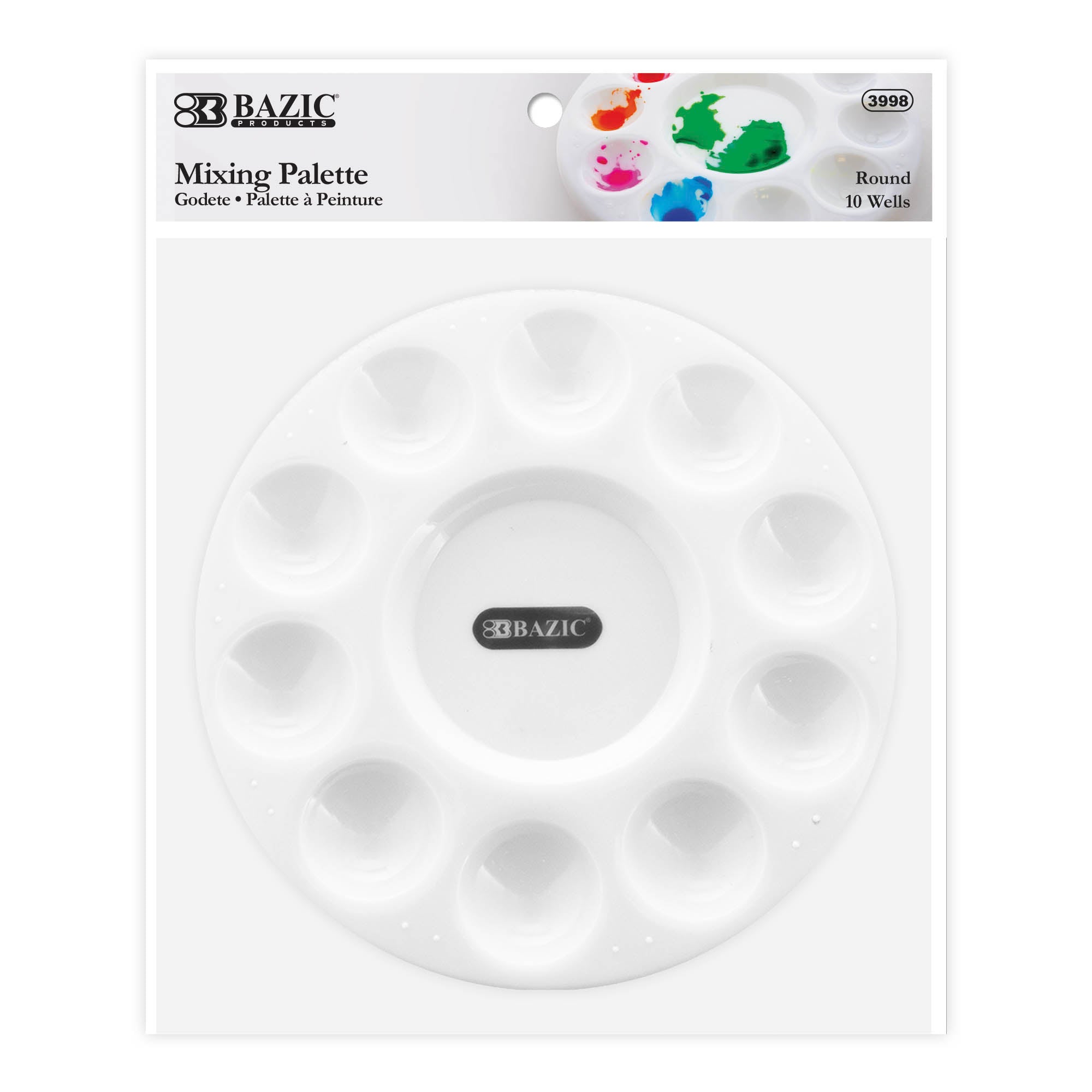 Bazic Round 10-Mixing Palette