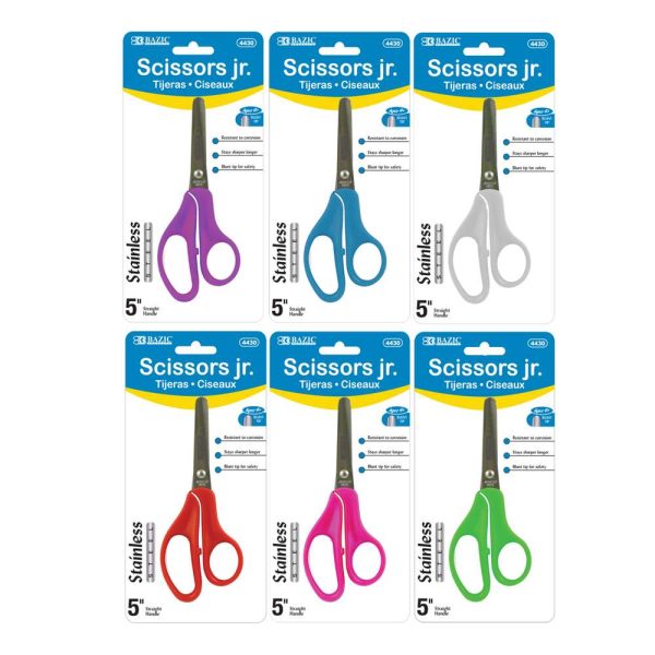 Bazic 5" Blunt Tip School Scissors
