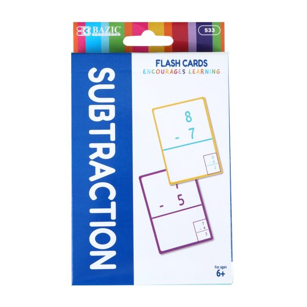 Bazic Subtraction Flash Cards