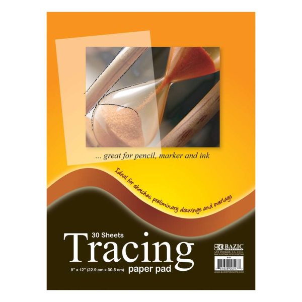 Bazic 30 ct 9" x 12" Tracing Paper Pad