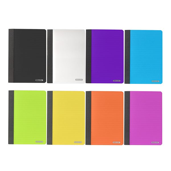 Bazic 80 ct 5" x 7" Poly Cover Personal Composition Book