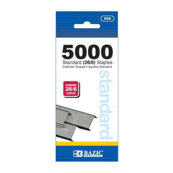 Bazic 5000 ct Standard (26/6) Staples