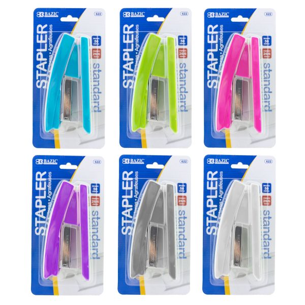 Bazic Bright Colour Standard (26/6) Stapler
