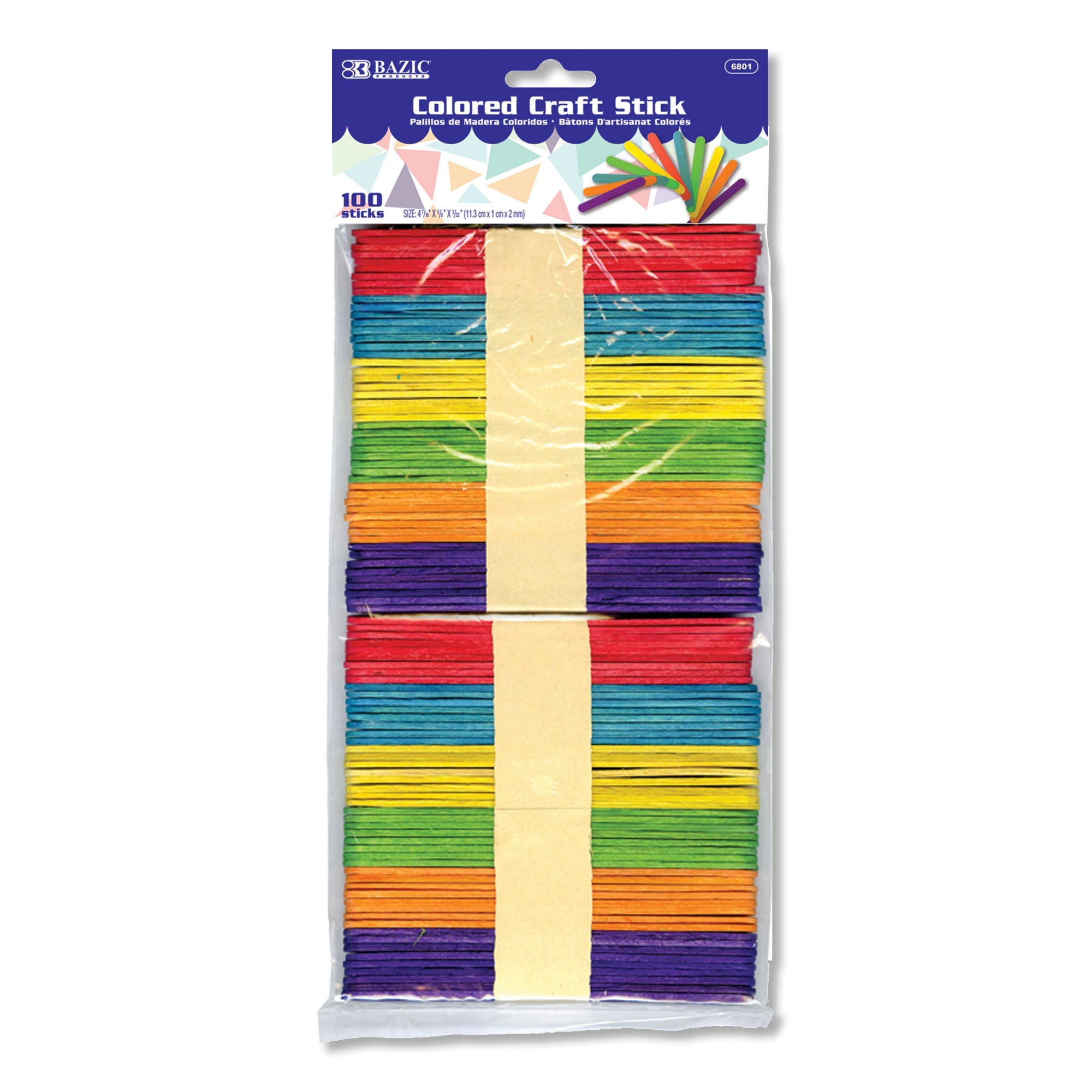 Bazic Coloured Craft Stick