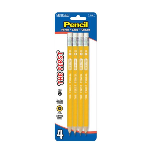 Bazic #2 The First Jumbo Premium Yellow Pencil