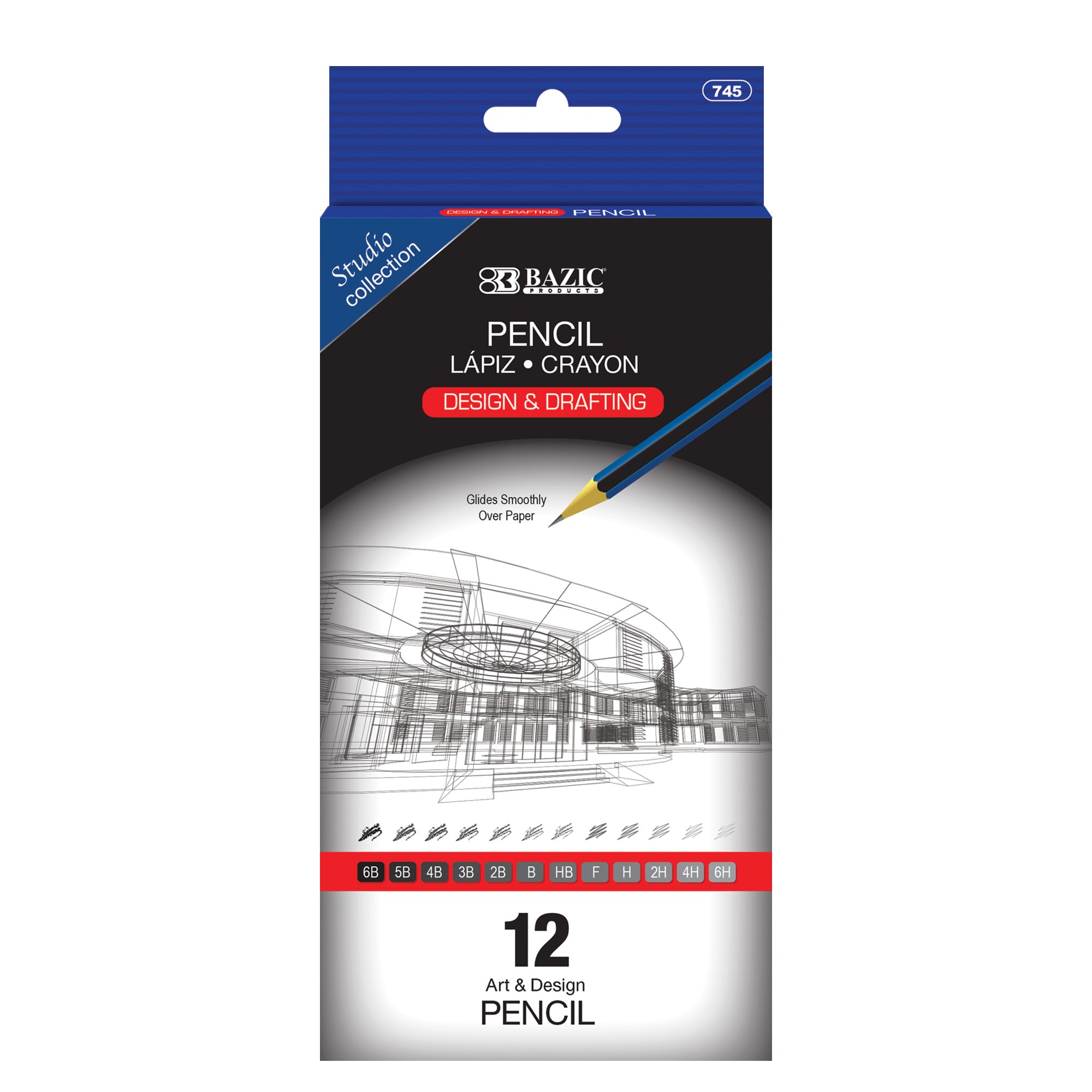 Bazic Design & Drafting Pencil Set (12 Assortment)
