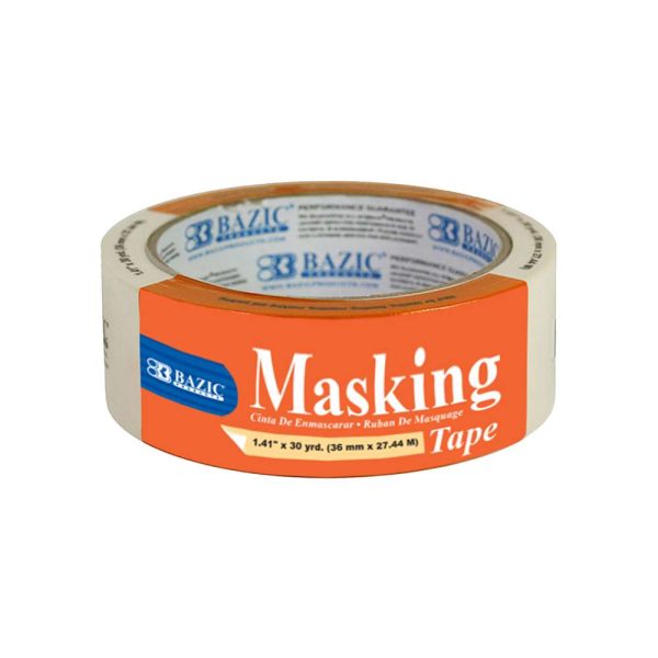 Bazic 1.41" x 1080" (30 Yards) General Purpose Masking Tape