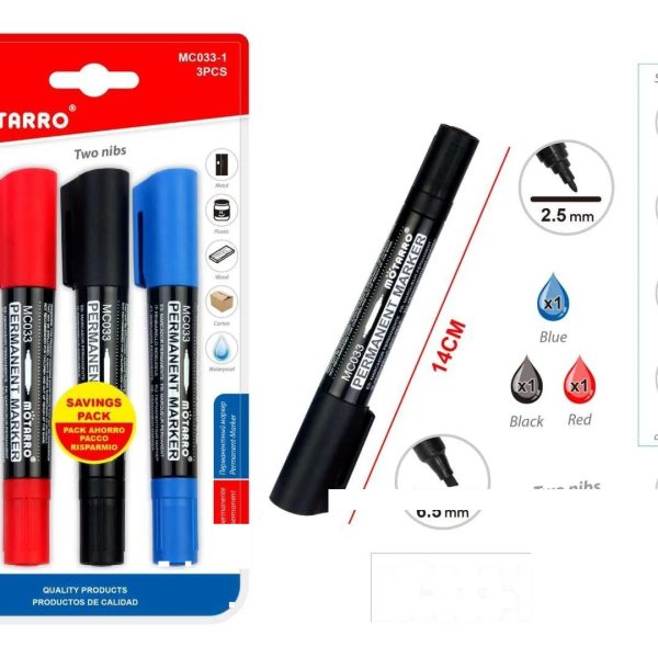 Motarro 3 pc Permanent Marker