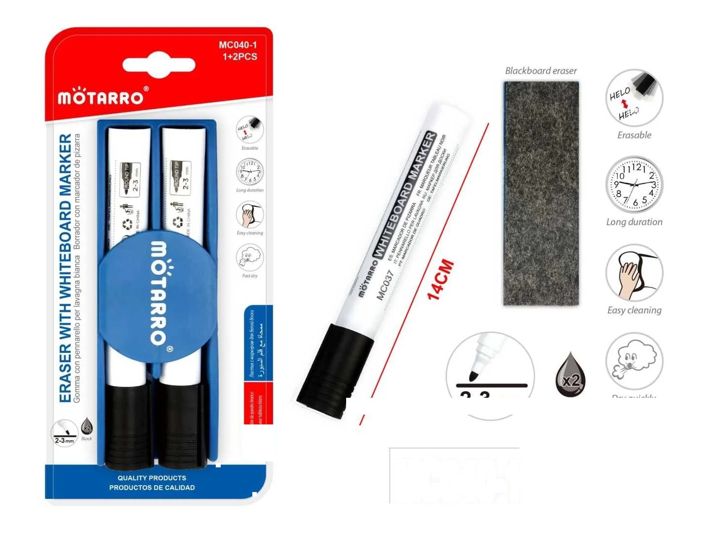 Motarro Eraser with Whiteboard Marker