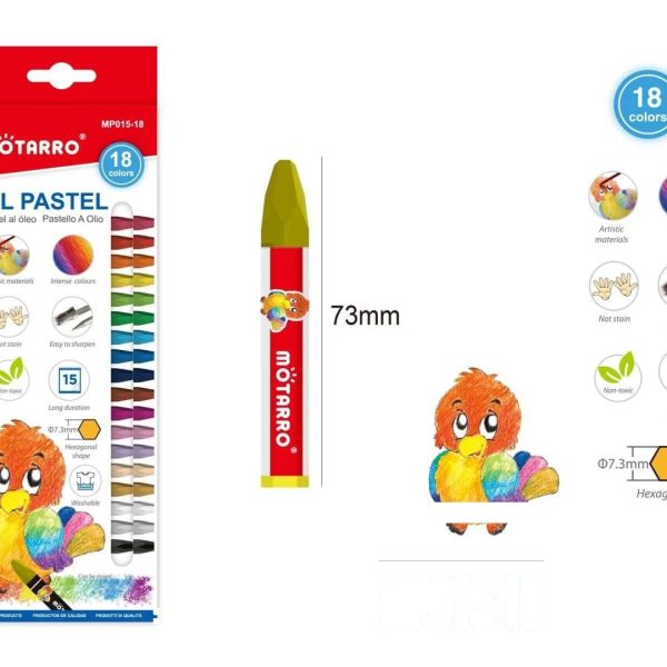 Motarro 18 pcs Oil Pastel